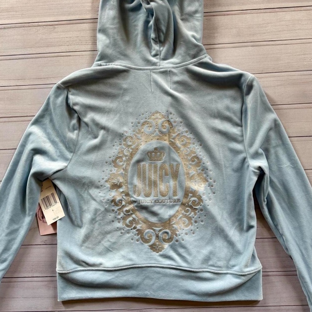 Blue juicy couture zip up hoodie